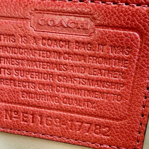 Coach Flagship Chelsea Dowel Flap Bag in Orange Leather - Picture 8 of 8